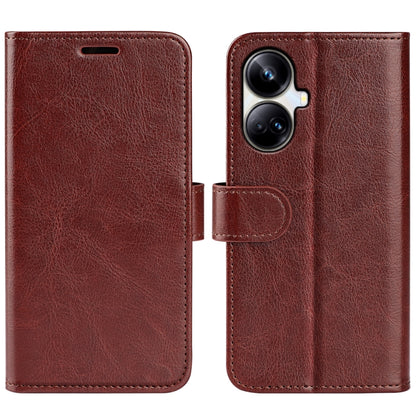 For Realme 10 Pro+ R64 Texture Horizontal Flip Leather Phone Case, For Realme 10 Pro+