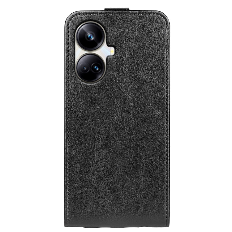 For Realme 10 Pro+ R64 Texture Single Vertical Flip Leather Phone Case, For Realme 10 Pro+