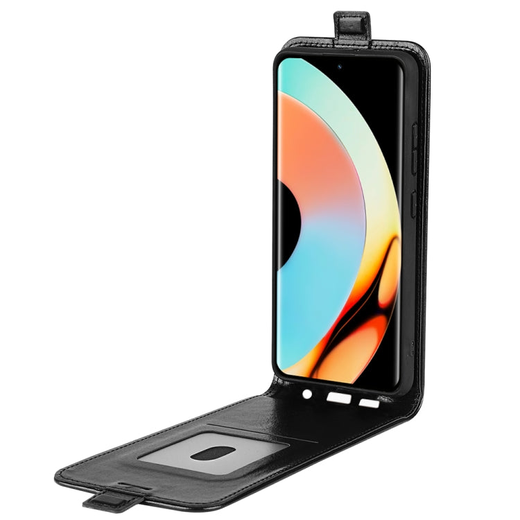 For Realme 10 Pro+ R64 Texture Single Vertical Flip Leather Phone Case, For Realme 10 Pro+