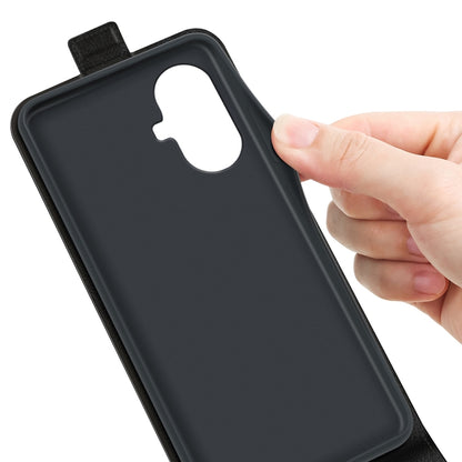 For Realme 10 Pro+ R64 Texture Single Vertical Flip Leather Phone Case, For Realme 10 Pro+