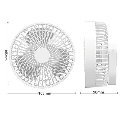 Multifunktionaler, wiederaufladbarer LED-Campingventilator für den Außenbereich, Schwarz, Weiß