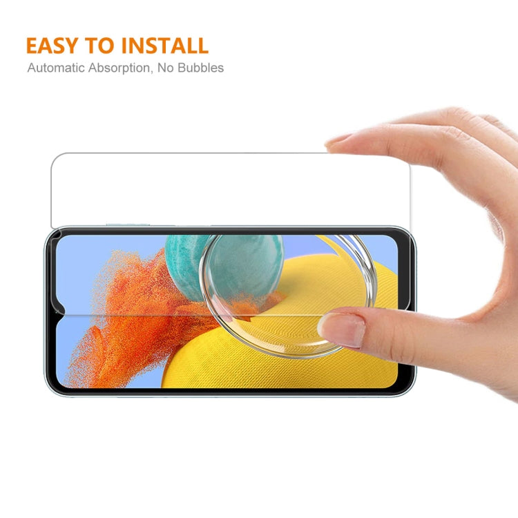 For Samsung Galaxy M14 ENKAY Hat-Prince 0.26mm 9H 2.5D High Aluminum-silicon Tempered Glass Film, For Samsung Galaxy M14(1pc), For Samsung Galaxy M14(2pcs), For Samsung Galaxy M14(5pcs), For Samsung Galaxy M14(10pcs)