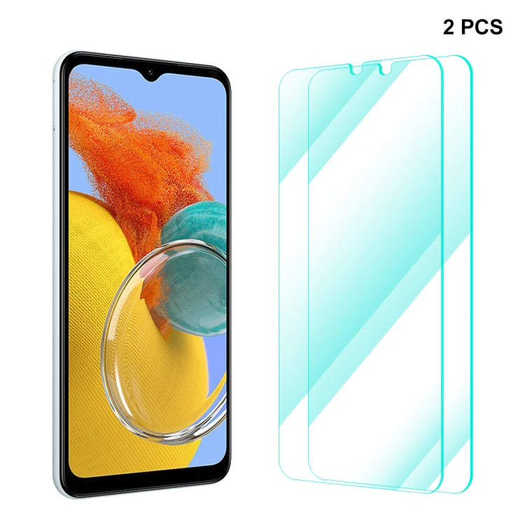 For Samsung Galaxy M14 ENKAY Hat-Prince 0.26mm 9H 2.5D High Aluminum-silicon Tempered Glass Film, For Samsung Galaxy M14(1pc), For Samsung Galaxy M14(2pcs), For Samsung Galaxy M14(5pcs), For Samsung Galaxy M14(10pcs)
