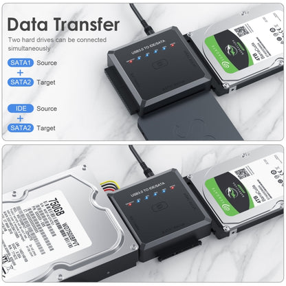 USB3.0 to SATA or IDE Hard Drive Adapter Converter With Clone Function