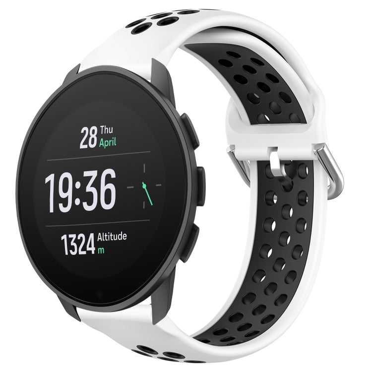 22mm Perforated Breathable Sports Silicone Watch Band, For Suunto 9 Peak Pro, For Suunto 9 Peak, For Suunto 5 Peak