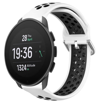 22mm Perforated Breathable Sports Silicone Watch Band, For Suunto 9 Peak Pro, For Suunto 9 Peak, For Suunto 5 Peak