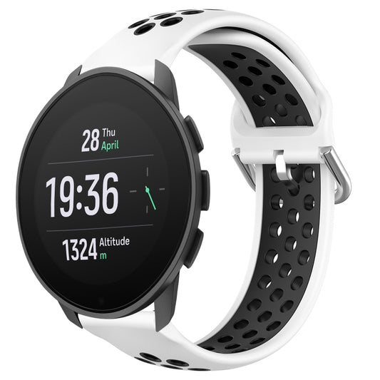 22mm Perforated Breathable Sports Silicone Watch Band, For Suunto 9 Peak Pro, For Suunto 9 Peak, For Suunto 5 Peak