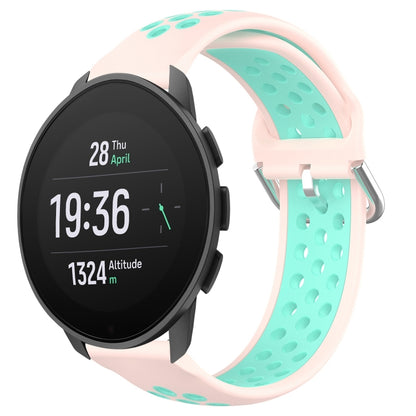 22mm Perforated Breathable Sports Silicone Watch Band, For Suunto 9 Peak Pro, For Suunto 9 Peak, For Suunto 5 Peak