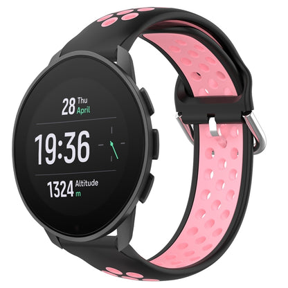 22mm Perforated Breathable Sports Silicone Watch Band, For Suunto 9 Peak Pro, For Suunto 9 Peak, For Suunto 5 Peak