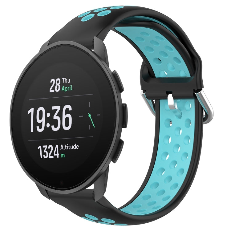 22mm Perforated Breathable Sports Silicone Watch Band, For Suunto 9 Peak Pro, For Suunto 9 Peak, For Suunto 5 Peak