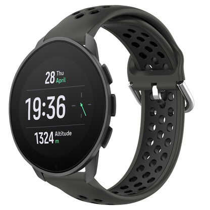 22mm Perforated Breathable Sports Silicone Watch Band, For Suunto 9 Peak Pro, For Suunto 9 Peak, For Suunto 5 Peak
