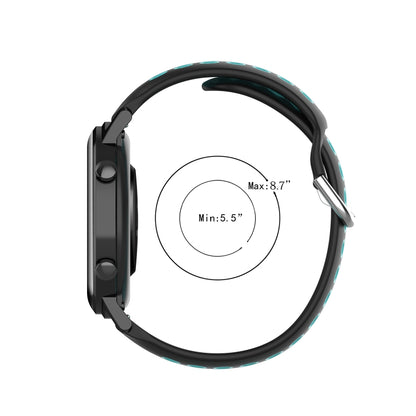 22mm Perforated Breathable Sports Silicone Watch Band, For Suunto 9 Peak Pro, For Suunto 9 Peak, For Suunto 5 Peak