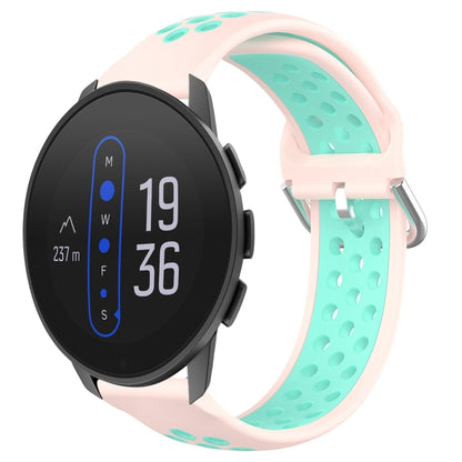 22mm Perforated Breathable Sports Silicone Watch Band, For Suunto 9 Peak Pro, For Suunto 9 Peak, For Suunto 5 Peak