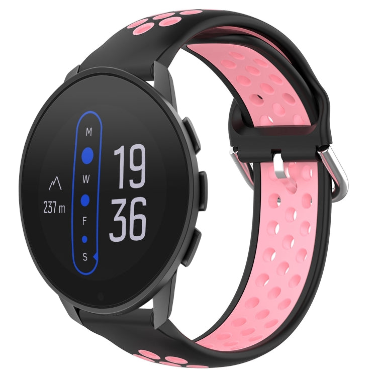 22mm Perforated Breathable Sports Silicone Watch Band, For Suunto 9 Peak Pro, For Suunto 9 Peak, For Suunto 5 Peak