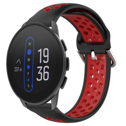 22mm Perforated Breathable Sports Silicone Watch Band, For Suunto 9 Peak Pro, For Suunto 9 Peak, For Suunto 5 Peak