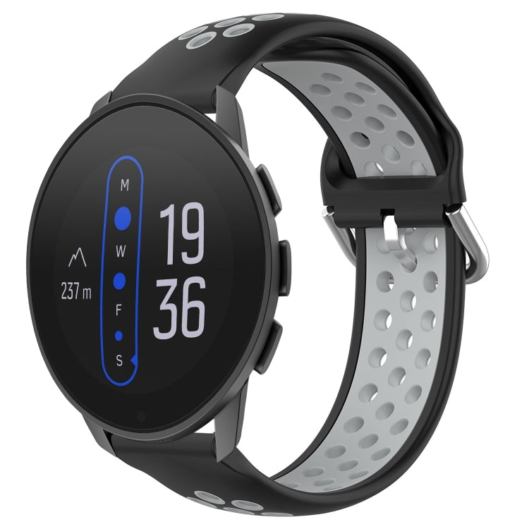22mm Perforated Breathable Sports Silicone Watch Band, For Suunto 9 Peak Pro, For Suunto 9 Peak, For Suunto 5 Peak