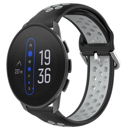 22mm Perforated Breathable Sports Silicone Watch Band, For Suunto 9 Peak Pro, For Suunto 9 Peak, For Suunto 5 Peak