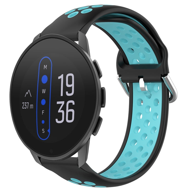 22mm Perforated Breathable Sports Silicone Watch Band, For Suunto 9 Peak Pro, For Suunto 9 Peak, For Suunto 5 Peak