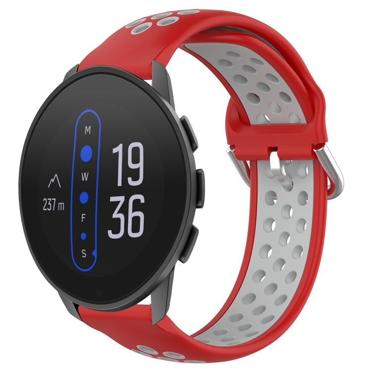 22mm Perforated Breathable Sports Silicone Watch Band, For Suunto 9 Peak Pro, For Suunto 9 Peak, For Suunto 5 Peak