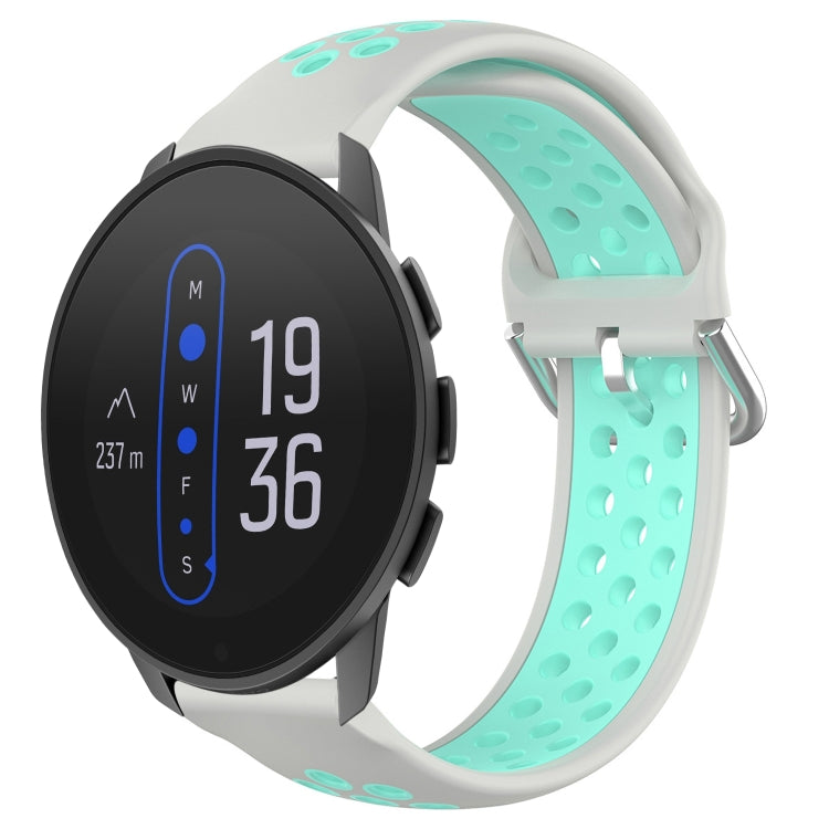 22mm Perforated Breathable Sports Silicone Watch Band, For Suunto 9 Peak Pro, For Suunto 9 Peak, For Suunto 5 Peak