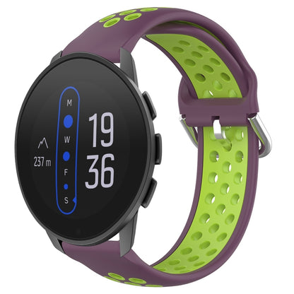 22mm Perforated Breathable Sports Silicone Watch Band, For Suunto 9 Peak Pro, For Suunto 9 Peak, For Suunto 5 Peak