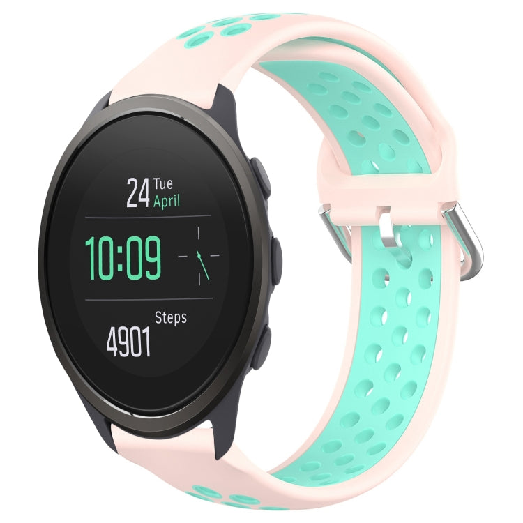22mm Perforated Breathable Sports Silicone Watch Band, For Suunto 9 Peak Pro, For Suunto 9 Peak, For Suunto 5 Peak