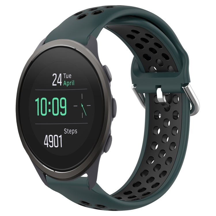 22mm Perforated Breathable Sports Silicone Watch Band, For Suunto 9 Peak Pro, For Suunto 9 Peak, For Suunto 5 Peak