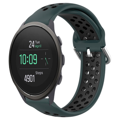 22mm Perforated Breathable Sports Silicone Watch Band, For Suunto 9 Peak Pro, For Suunto 9 Peak, For Suunto 5 Peak