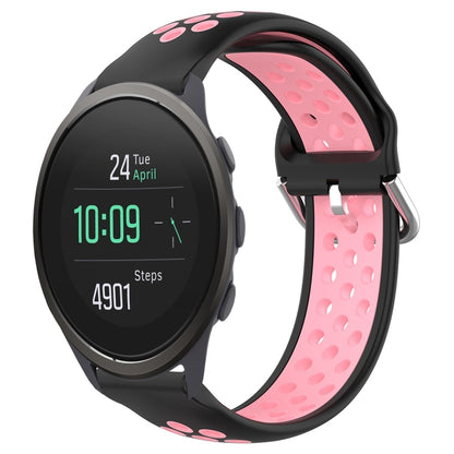 22mm Perforated Breathable Sports Silicone Watch Band, For Suunto 9 Peak Pro, For Suunto 9 Peak, For Suunto 5 Peak