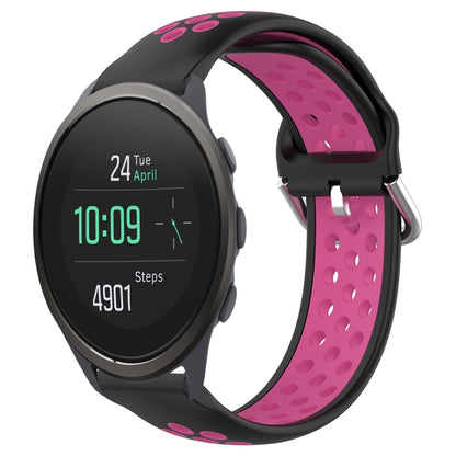 22mm Perforated Breathable Sports Silicone Watch Band, For Suunto 9 Peak Pro, For Suunto 9 Peak, For Suunto 5 Peak