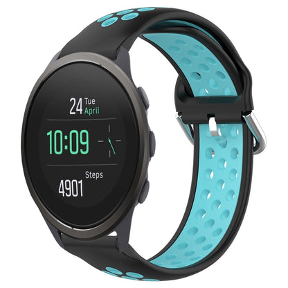 22mm Perforated Breathable Sports Silicone Watch Band, For Suunto 9 Peak Pro, For Suunto 9 Peak, For Suunto 5 Peak