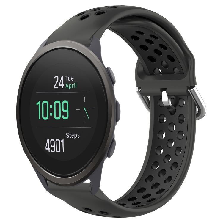 22mm Perforated Breathable Sports Silicone Watch Band, For Suunto 9 Peak Pro, For Suunto 9 Peak, For Suunto 5 Peak