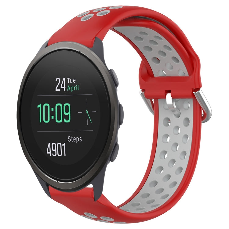 22mm Perforated Breathable Sports Silicone Watch Band, For Suunto 9 Peak Pro, For Suunto 9 Peak, For Suunto 5 Peak