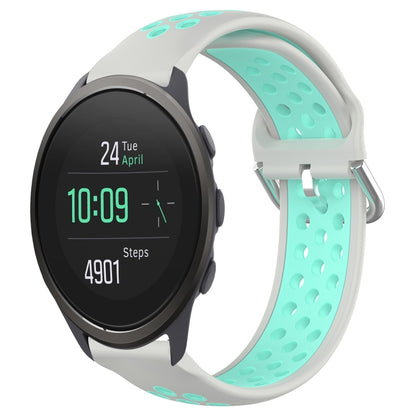 22mm Perforated Breathable Sports Silicone Watch Band, For Suunto 9 Peak Pro, For Suunto 9 Peak, For Suunto 5 Peak