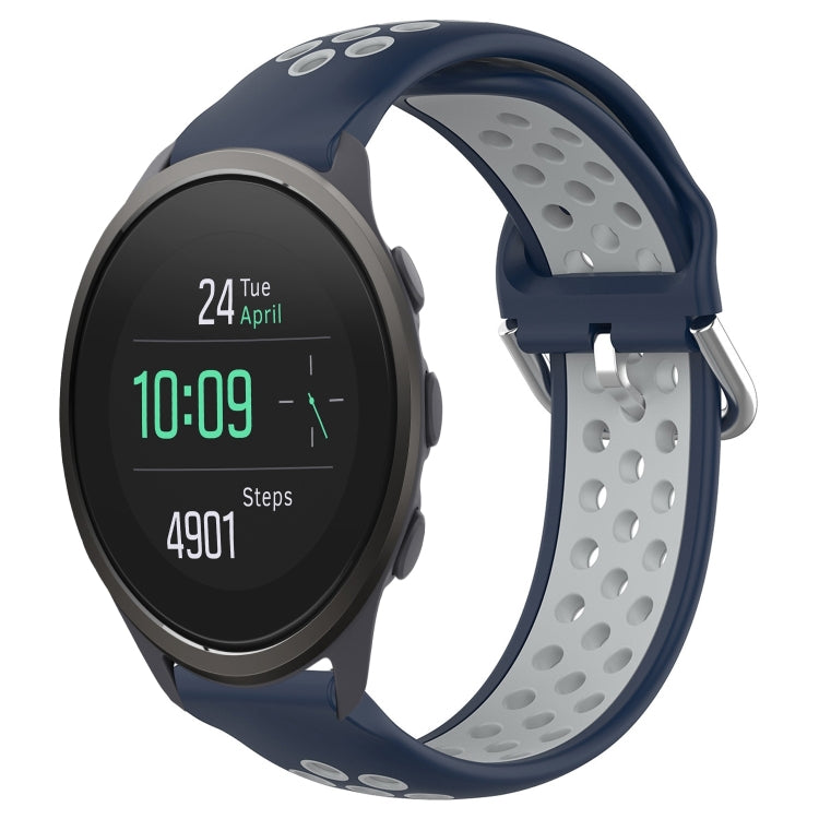 22mm Perforated Breathable Sports Silicone Watch Band, For Suunto 9 Peak Pro, For Suunto 9 Peak, For Suunto 5 Peak