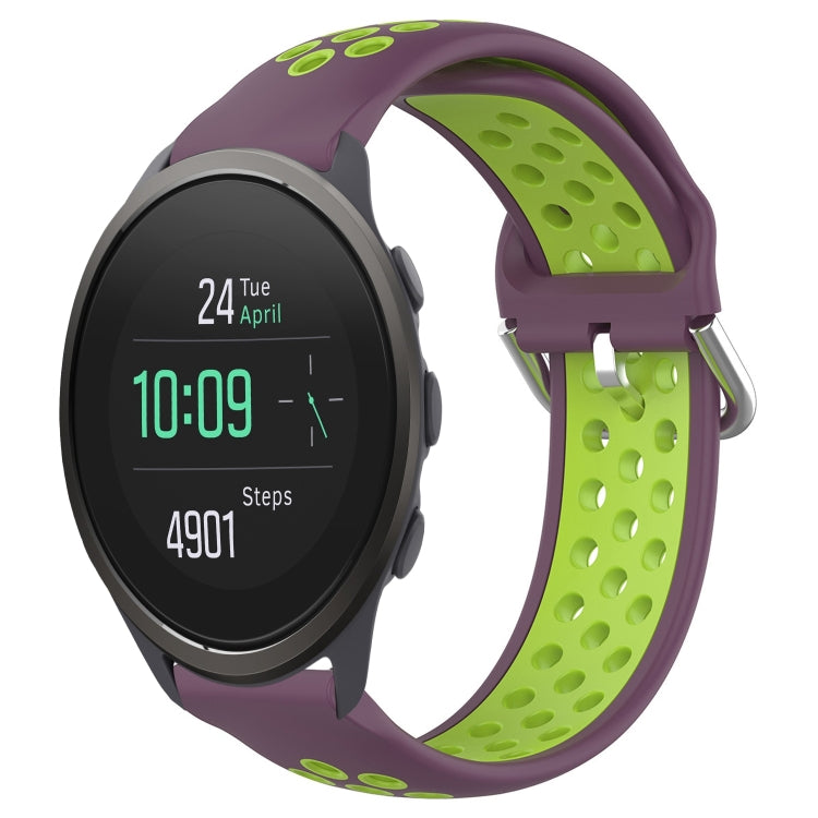 22mm Perforated Breathable Sports Silicone Watch Band, For Suunto 9 Peak Pro, For Suunto 9 Peak, For Suunto 5 Peak