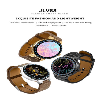 JLV68 1.35 inch Color Screen Smart Watch,Support Heart Rate Monitoring / Blood Pressure Monitoring