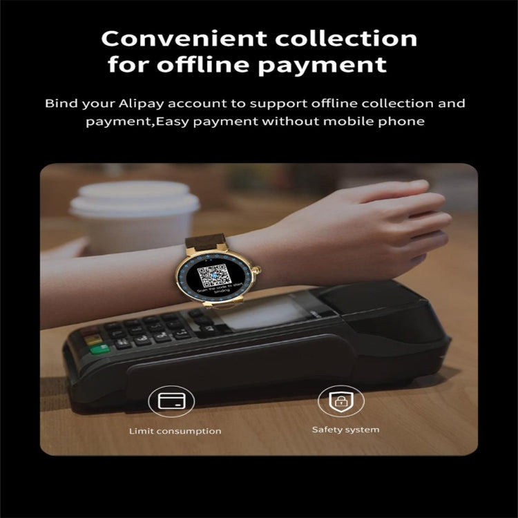JLV68 1.35 inch Color Screen Smart Watch,Support Heart Rate Monitoring / Blood Pressure Monitoring
