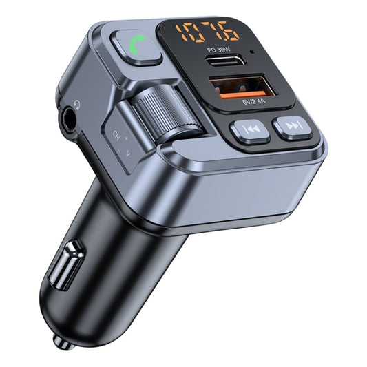 Transmetteur FM Bluetooth 5.1 sans fil à charge rapide pour lecteur MP3 T16 Kit voiture mains libres, Bluetooth 5.1 T16