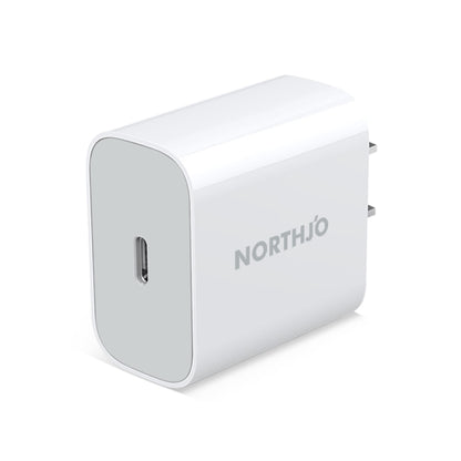NORTHJO NOPD2000 PD 20W USB-C / Type-C Single Port Fast Wall Charger, US Plug, EU Plug