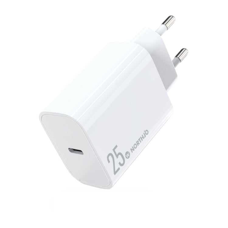 NORTHJO NOPD2501 PD 25W USB-C / Type-C Single Port Fast Charger, US Plug, EU Plug, UK Plug, AU Plug