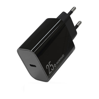 NORTHJO NOPD2501 PD 25W USB-C / Type-C Single Port Fast Charger, US Plug, EU Plug, UK Plug, AU Plug