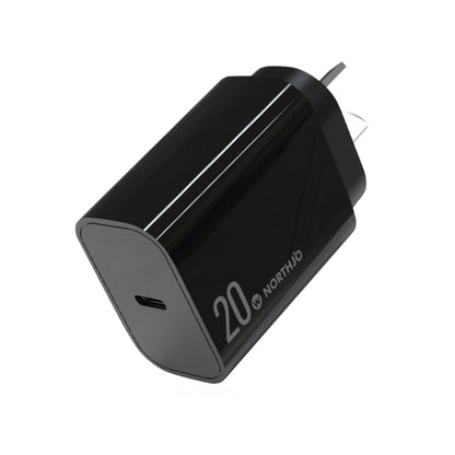 NORTHJO NOPD2001 PD 20W USB-C / Type-C Single Port Fast Charger, US Plug, EU Plug, UK Plug, AU Plug