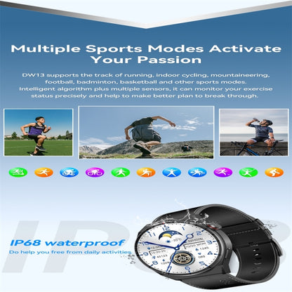DW13 1.5 inch Color Screen Smart Watch,Support Heart Rate Monitoring / Blood Pressure Monitoring
