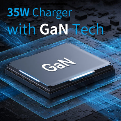 NORTHJO NOGAN3502 GaN PD PPS 35W Dual USB-C / Type-CWall Fast Charger, EU Plug, UK Plug