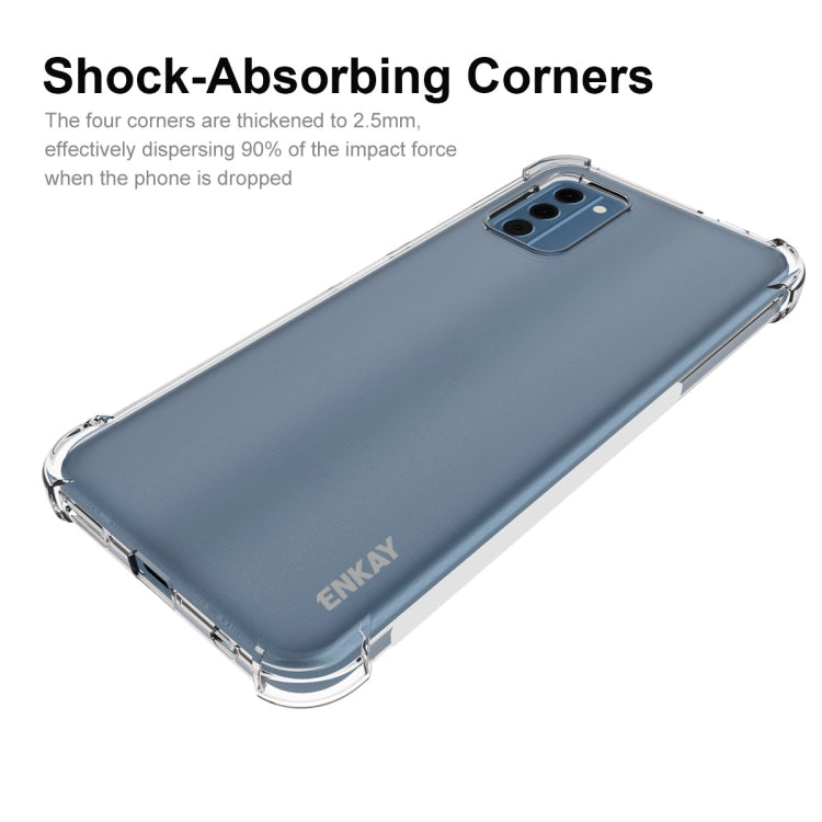 ENKAY Clear TPU Shockproof Anti-slip Phone Case, For Nokia C300 4G, For Nokia G42 5G, For Nokia C12 4G, For Nokia C22 4G, For Nokia C110 4G, For Nokia XR21 5G, For Nokia C32 4G