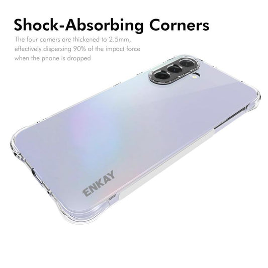 ENKAY Hat-Prince Transparent TPU Shockproof Phone Case, For Galaxy A18 / A17, For Galaxy S26 FE 5G, For Galaxy S26+ 5G, For Galaxy S26 Ultra 5G, For Galaxy S26 5G, For Galaxy A57 5G, For Galaxy A37 5G, For Galaxy A27 5G, For Galaxy Z Flip7 FE / Flip6  ...