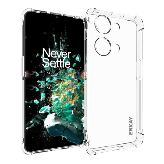For OnePlus Ace 2V 5G ENKAY Clear TPU Shockproof Anti-slip Phone Case, For OnePlus Ace 2V 5G