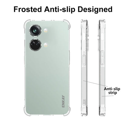 For OnePlus Ace 2V 5G ENKAY Clear TPU Shockproof Anti-slip Phone Case, For OnePlus Ace 2V 5G