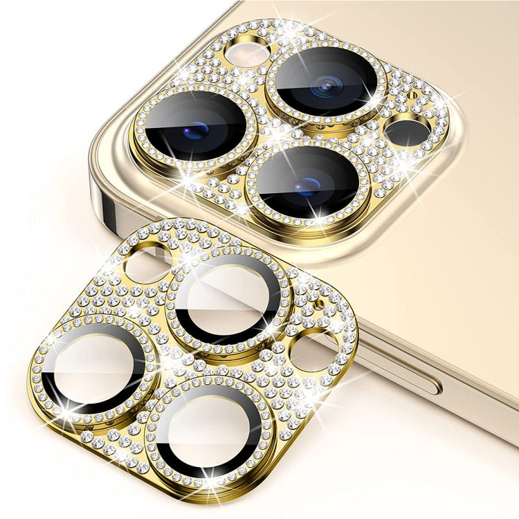 For iPhone 13 Pro / 13 Pro Max ENKAY Hat-Prince Blink Diamond Camera Lens Aluminium Alloy Tempered Glass Film, For iPhone 13 Pro / 13 Pro Max